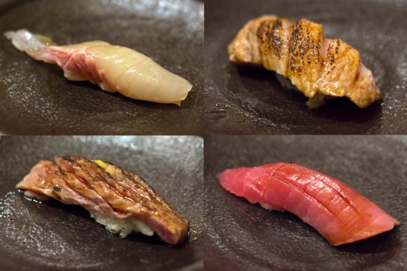 Four pieces of sushi from Sushi Zo