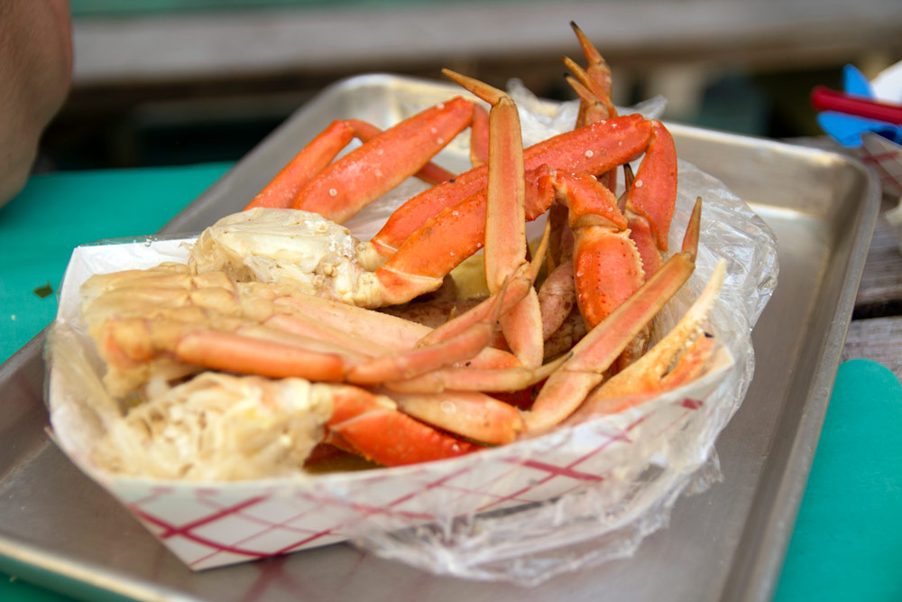 Snow crab legs from LoLo's Seafood Shack